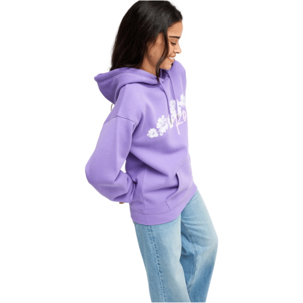 2026 Roxy Womens Surf Stoked Brushed Relaxed Hoodie ERJFT05115 - Dahlia Purple